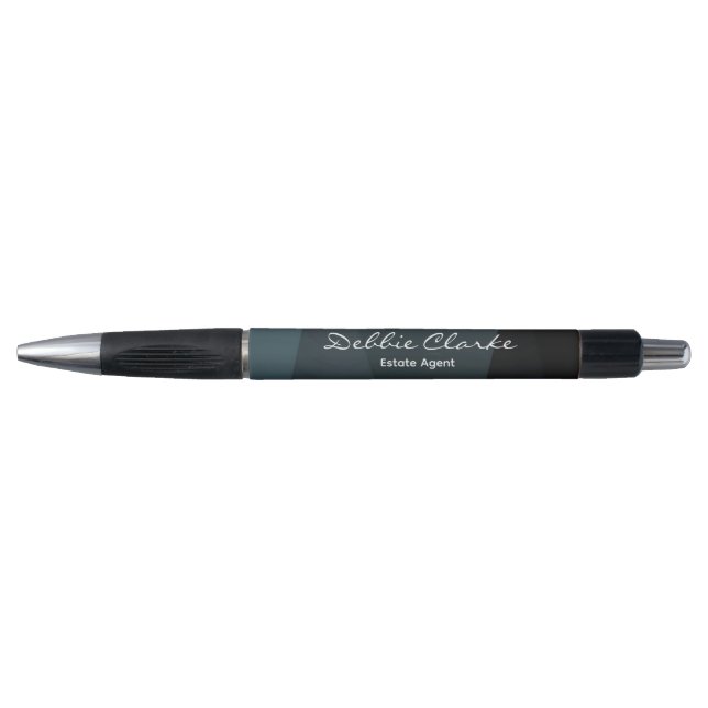 Blue grey gradient waves pattern pen (Front)