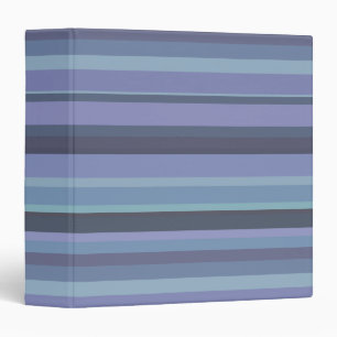 Blue-grey horizontal stripes binder
