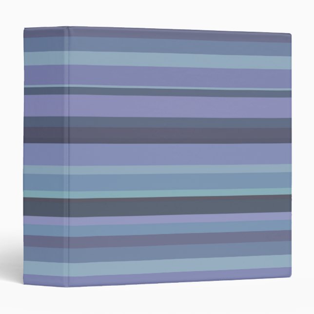 Blue-grey horizontal stripes binder (Front/Spine)