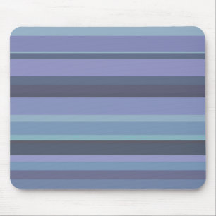 Blue-grey horizontal stripes mouse pad