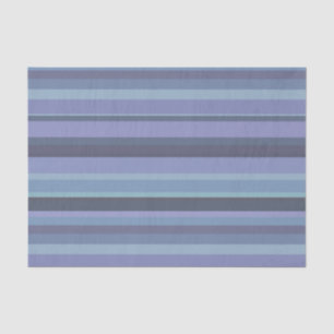 Blue-grey horizontal stripes tissue paper