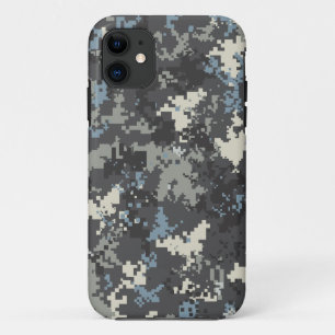 Blue Grey iPhone 5 digital camo case