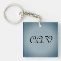 Blue Grey Keychain
