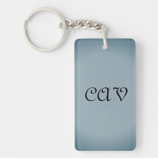 Blue Grey Keychain  (Front)