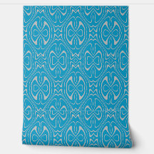 Blue Grey Modern Pattern Wallpaper