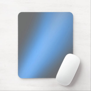 blue Grey moonlight ombre Mouse Pad