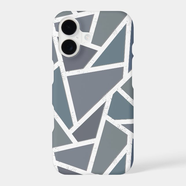 Blue-grey mosaic pattern (Back)