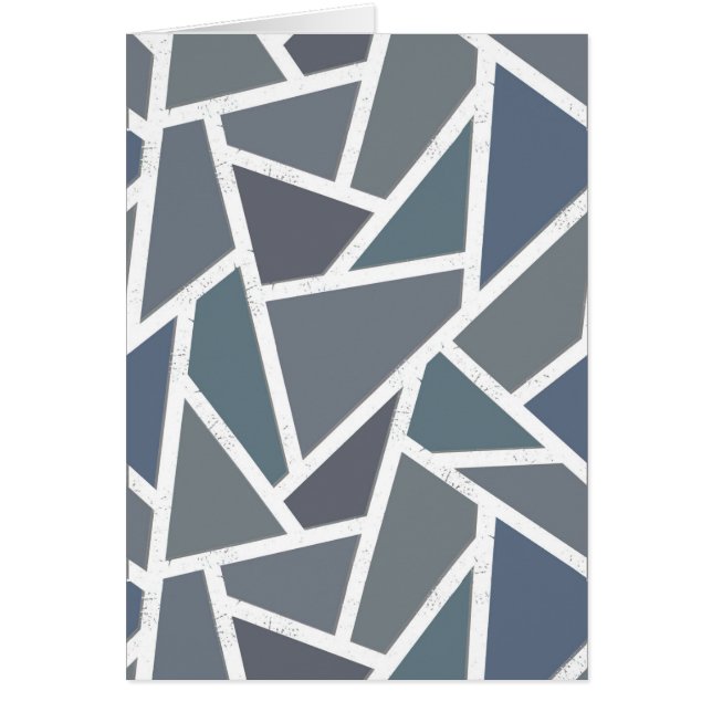 Blue-grey mosaic pattern (Front)