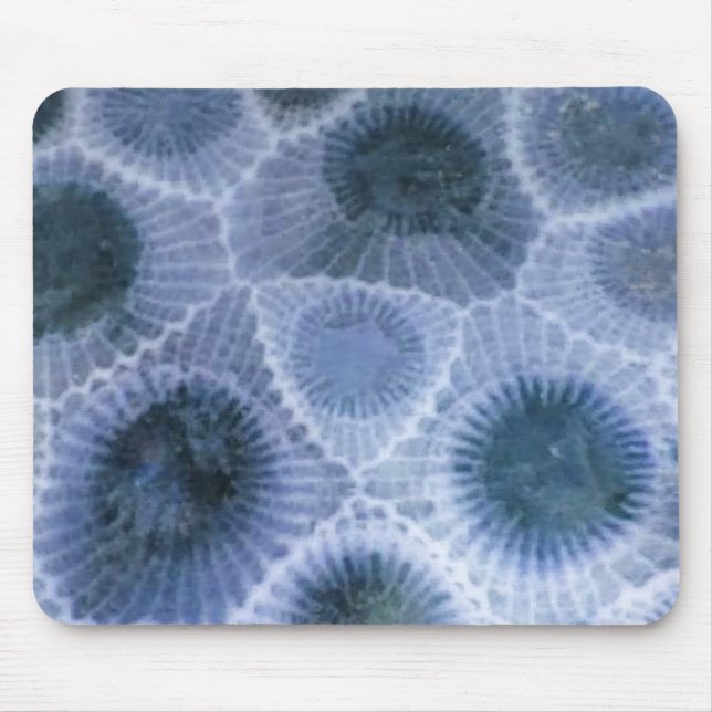 Blue Grey Petoskey Stone Mouse Pad (Front)