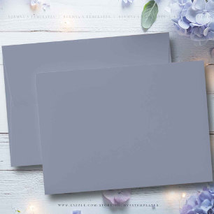 Blue Grey Plain Colour Envelope