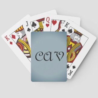Blue Grey Playing Cards