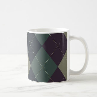 Blue, Grey, Purple Argyle Mug