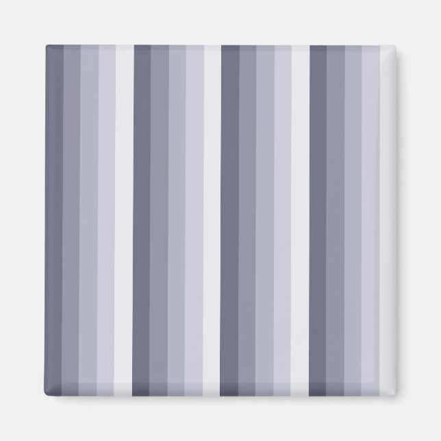 Blue grey shadow stripes magnet (Front)