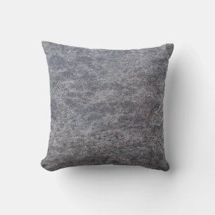 Blue Grey Speckled Marble Textured Pillow