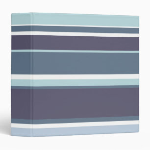 Blue-grey stripes binder