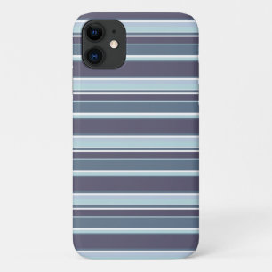 Blue-grey stripes iPhone 11 case