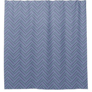 Blue-grey stripes double weave pattern