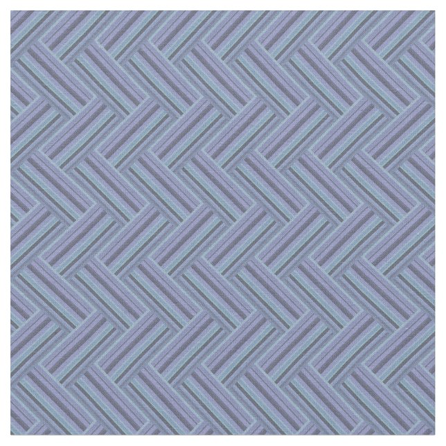 Blue-grey stripes double weave pattern fabric (Close Up)