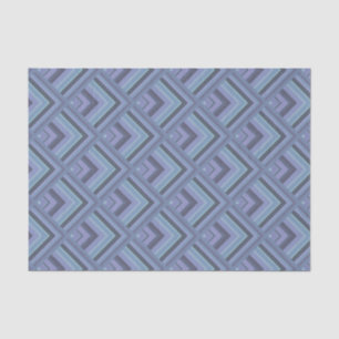 Blue-grey stripes scale pattern tissue paper