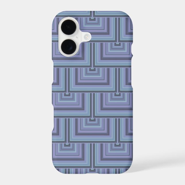 Blue-grey stripes square scales pattern (Back)