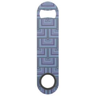 Blue-grey stripes square scales pattern bar key
