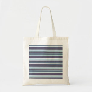 Blue-grey stripes tote bag