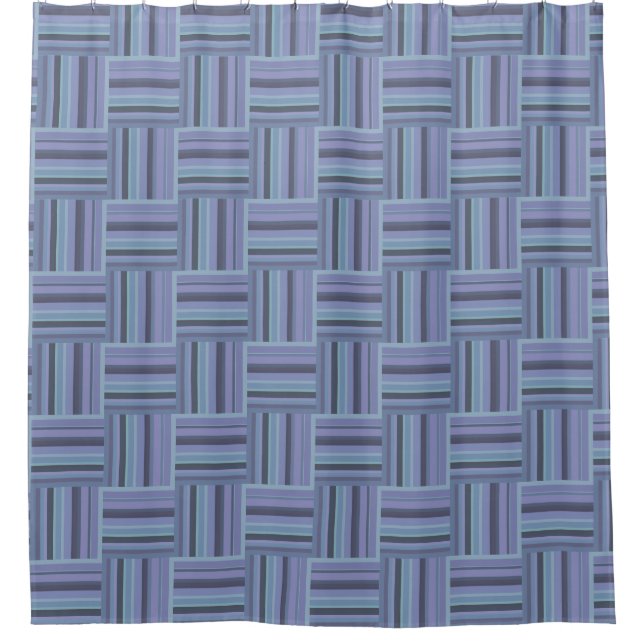 Blue-grey stripes weave pattern (Front)