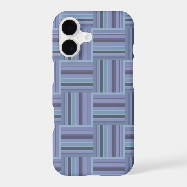 Blue-grey stripes weave pattern (Back)