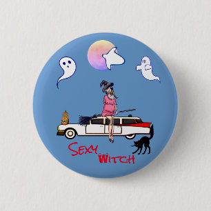 Blue Grey Supernatural 2 Inch Round Button