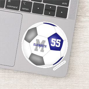 blue grey team colours girls boys soccer