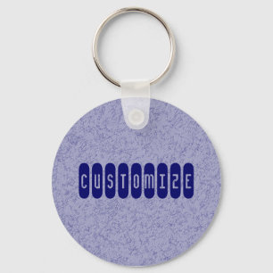 Blue Grey Wall - Template Keychain