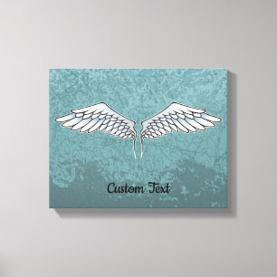 Blue-Grey Wings Canvas Print
