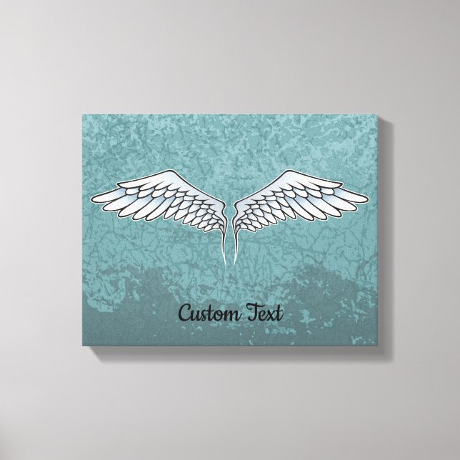 Blue-Grey Wings Canvas Print (Front)