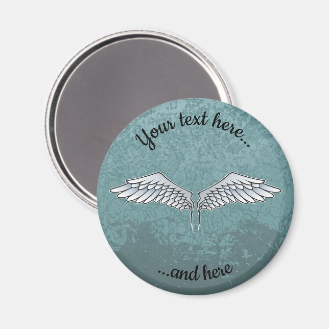 Blue-Grey Wings Magnet (Front/Back)