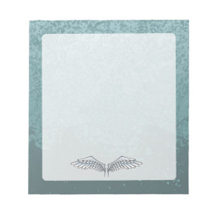 Blue-grey wings notepad