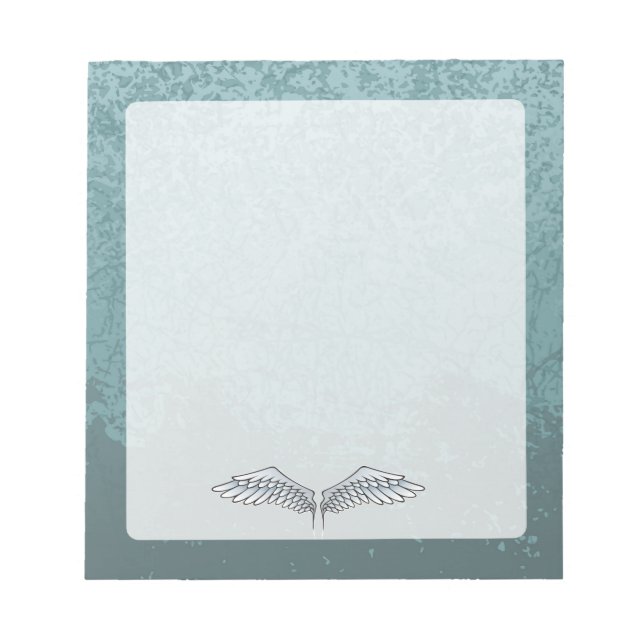 Blue-grey wings notepad (Front)