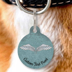 Blue-Grey Wings Pet ID Tag