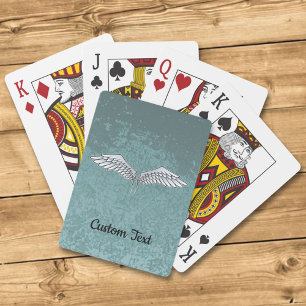 Blue-Grey Wings Playing Cards