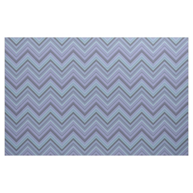 Blue-grey zigzag stripes fabric (Fat Quarter)