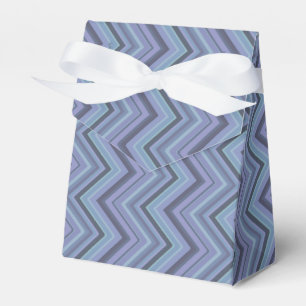 Blue-grey zigzag stripes favor box