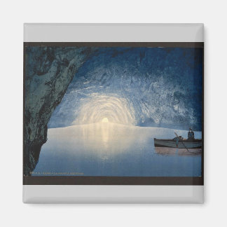 Blue grotto, Capri, Island of, Italy vintage Photo Magnet