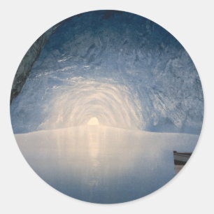 Blue Grotto, Island of Capri, Campania, Italy Classic Round Sticker