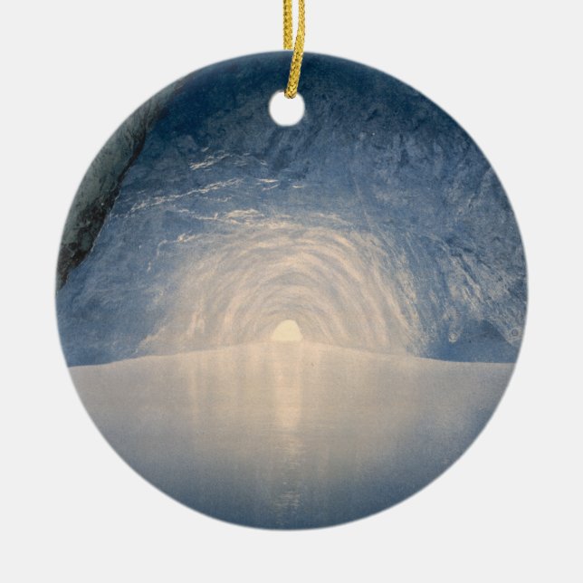 Blue Grotto, Island of Capri, Italy Ornament (Front)