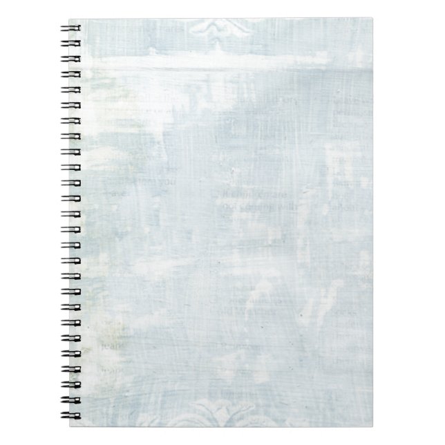 Blue Grunge Art Page Notebook (Front)