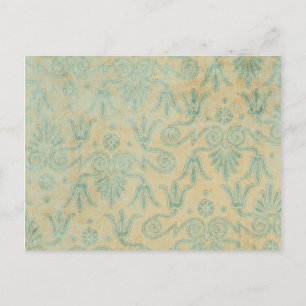 Blue Grunge Decorative Pattern background Postcard