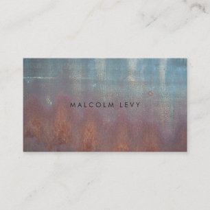 Blue Grunge Rust Mens Masculine Cartes de visite