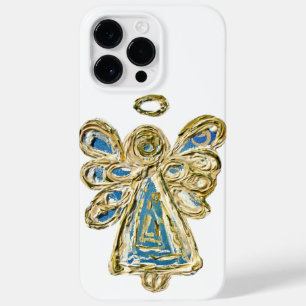 Blue Guardian Angel Art coque iphone personnalisé