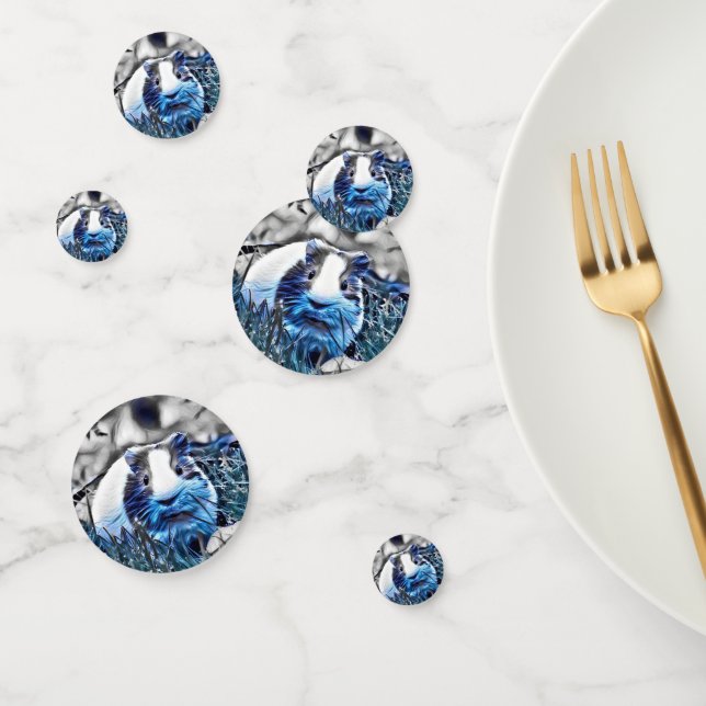 blue- guinea pig confetti (Group)