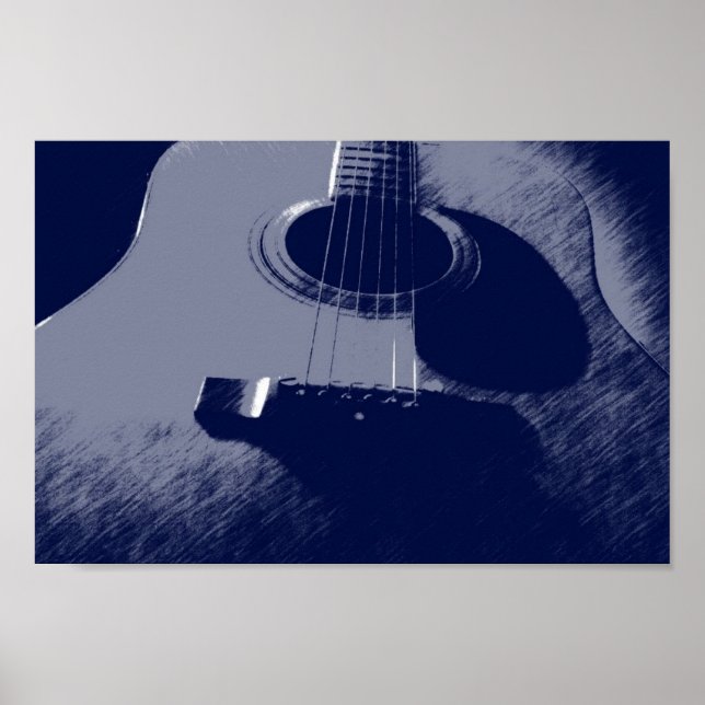 Blue Guitar Poster (Front)