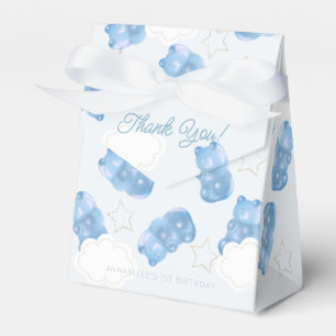 Blue Gummy Bear Boy Birthday Favor Box